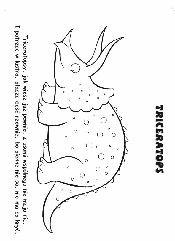 Dinozaury kolorowanki